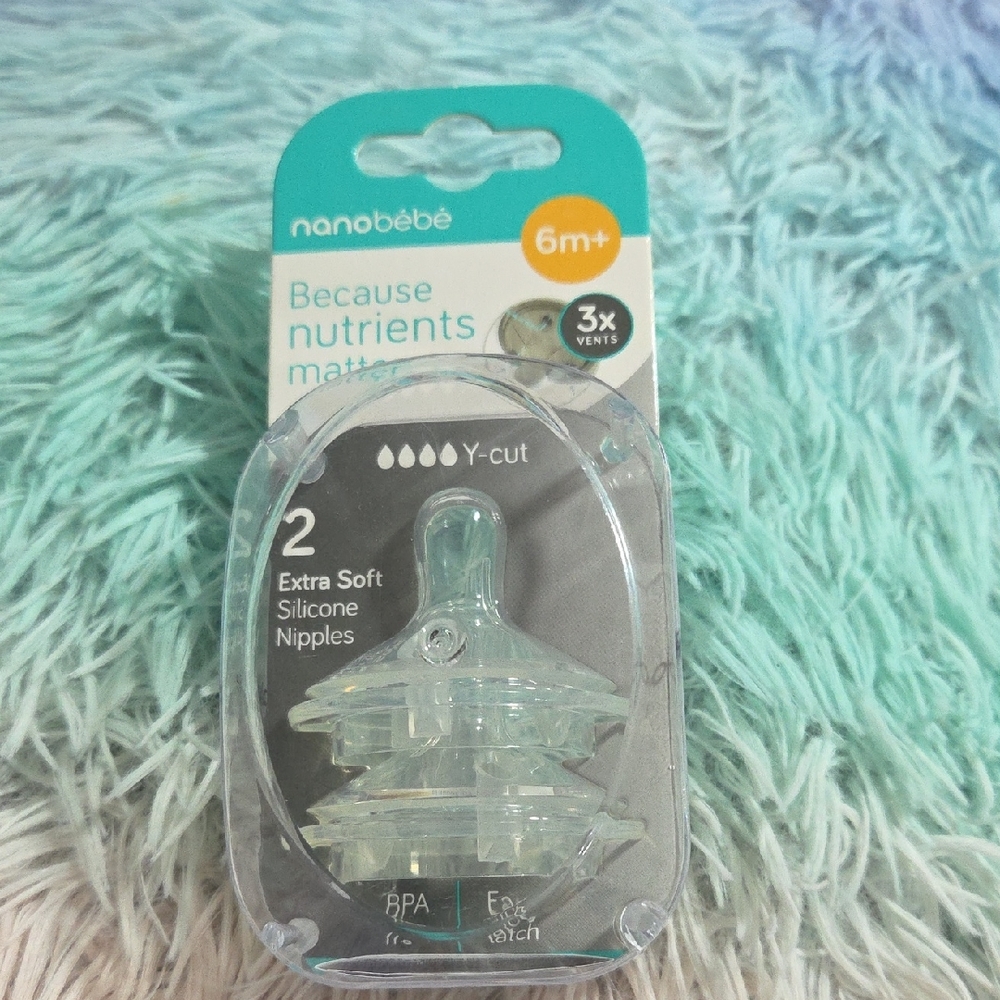 Nanobébé Extra Soft Silicone Nipples - Clear